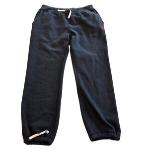 Polo Ralph Lauren Men's Cotton Jogger Black Sweatpants Drawstring M